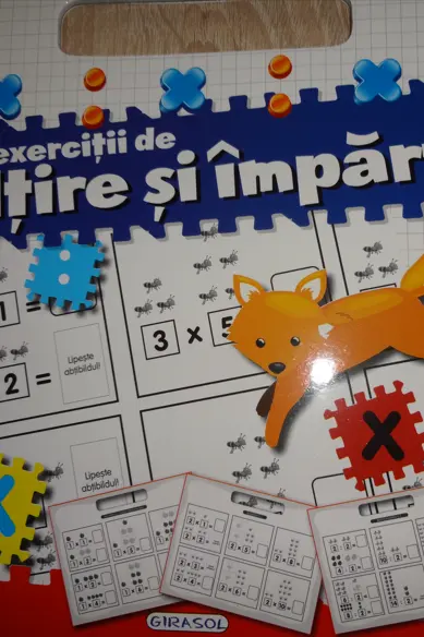 Bloc cu abtibilduri - Inmultire si impartire