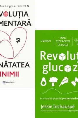 Pachet 2 carti: Revolutia alimentara si sanatatea inimii si Revolutia glucozei - Dr. Gheorghe Cerin, Jessie Inchauspe