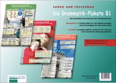 Die Grammatik-Plakate B1 Ubungsheft und 3 Plakate