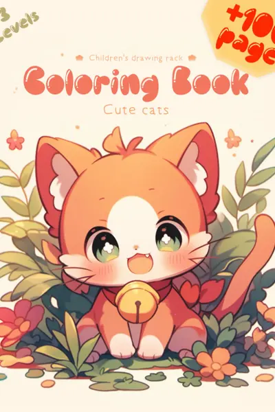 Cute Cats Coloring Book