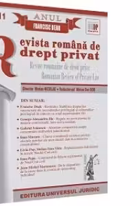 Revista romana de drept privat nr. 2/2011 - Anul Francisc Deak