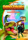 Carte de colorat cu dinozauri scrisa cu litere mari de tipar