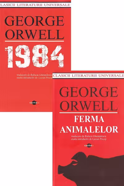 Pachet 2 cărți: George Orwell. Ferma animalelor + 1984