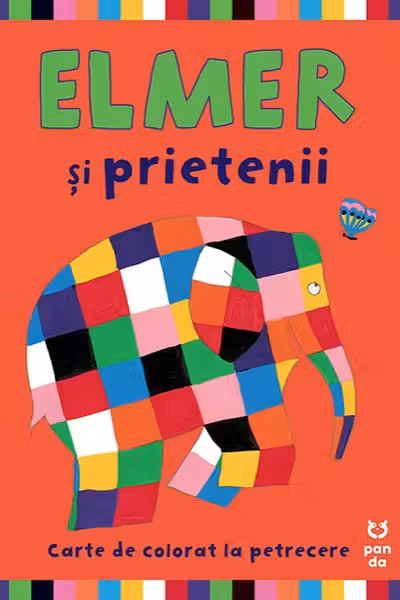 Elmer si prietenii lui - carte de colorat pentru petreceri