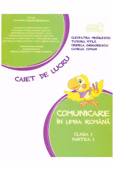 Comunicare in limba romana cls 1 partea 1 caiet de lucru