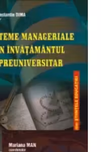 Sisteme manageriale in invatamantul preuniversitar