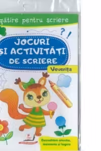 Jocuri si activitati de scriere. Veverita. Pregatire pentru scriere