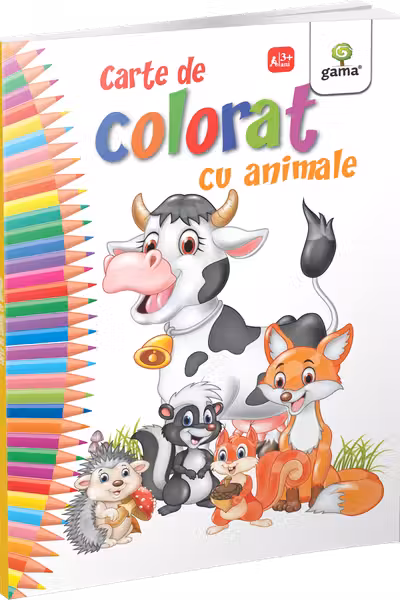 Carte de colorat cu animale