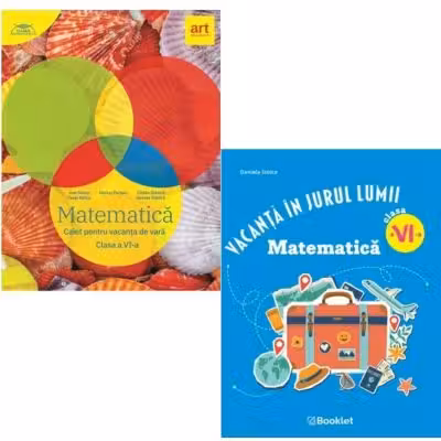 Pachet 2 caiete pentru vacanta de vara, clasa a 6-a: Matematica - Marius Perianu, Daniela Stoica