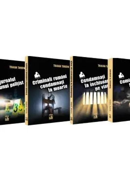 Pachet Traian Tandin din 4 Volume. Din jurnalul unui politist/Criminali romani condamnati la moarte/Condamnati la inchisoare pe viata/Comisar la omoruri