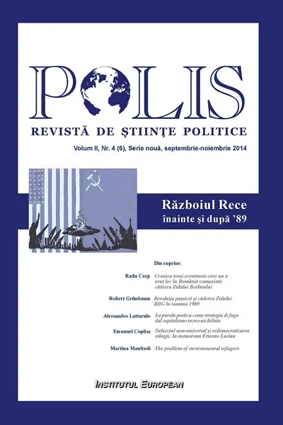 Polis Vol.2 Nr.4 Septembrie-Noiembrie 2014. Revista de științe politice