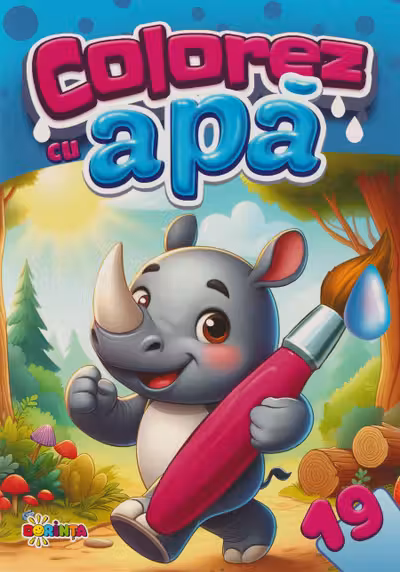 Colorez cu apa 19 - Rinocer