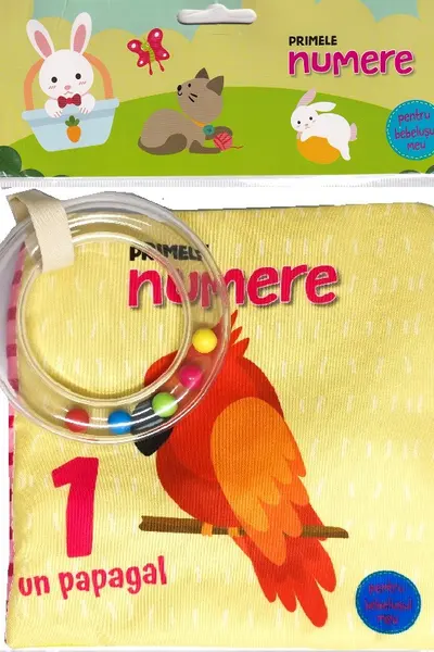 Primele numere - carte material textil