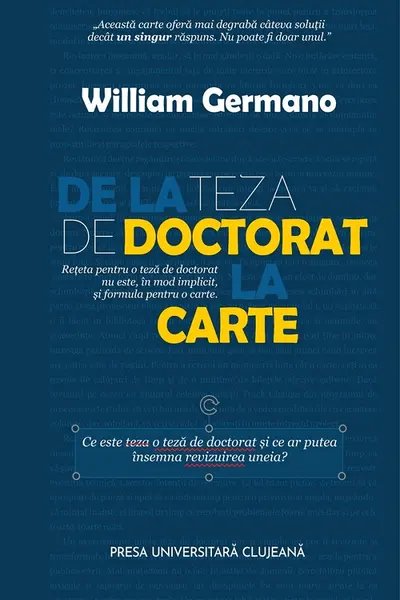 De la teză de doctorat la carte