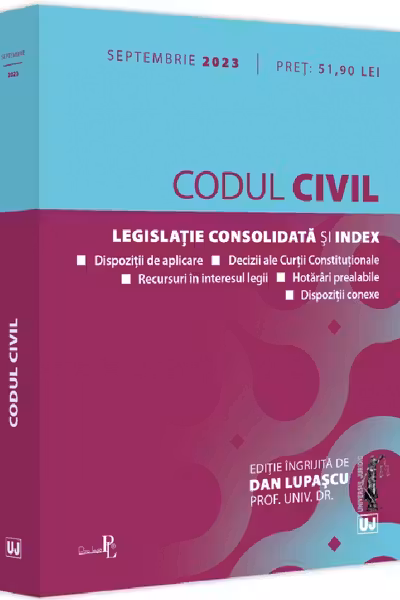 Codul civil Septembrie 2023