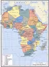 Harta Africa A4 - plastifiata