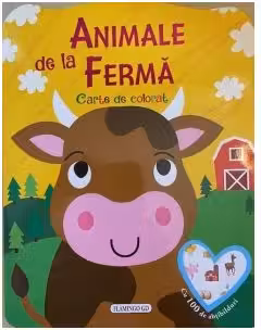 Animale de la ferma. Carte de colorat
