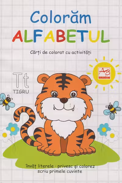 Coloram alfabetul carti de colorat