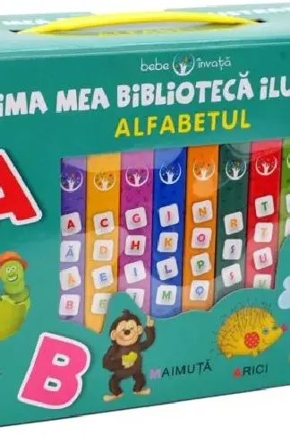 BEBE INVATA. PRIMA MEA BIBLIOTECA ILUSTRATA. ALFABETUL (cutie 8 carticele)