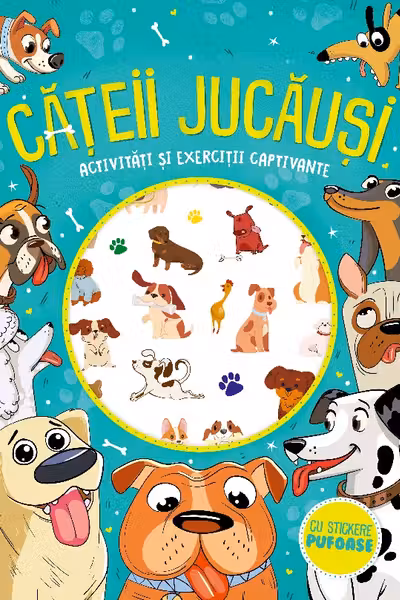 Cateii jucausi - stickere pufoase