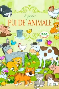 Lipeste Pui de animale. 250 de autocolante