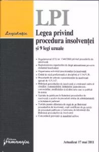 Legea privind procedura insolventei si 9 legi uzuale actualizat 17 mai 2011