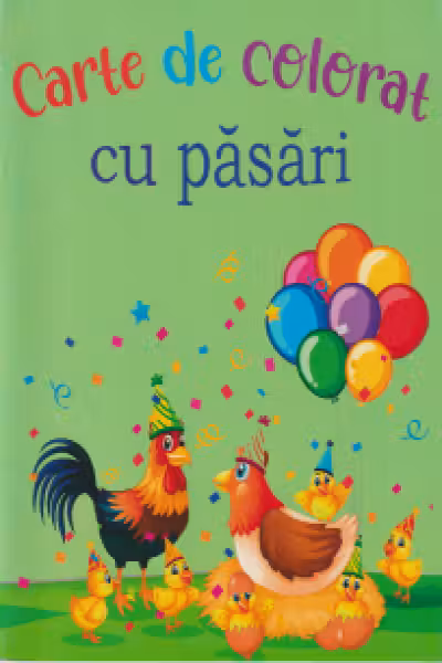 Carte de colorat Cu pasari