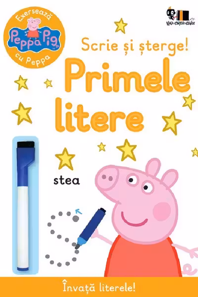 Peppa Pig - Scrie si sterge! - Primele litere