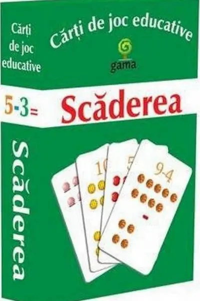 Carti de joc educative. Scaderea