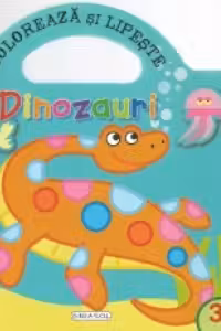 Coloreaza si lipeste - Dinozauri 3