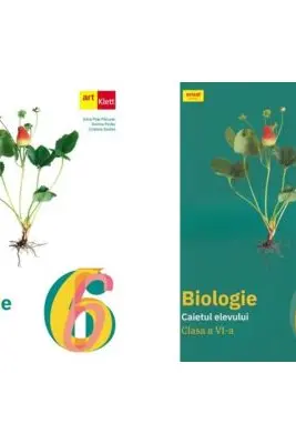 Pachet Biologie. Manualul si caietul elevului clasa a 6-a