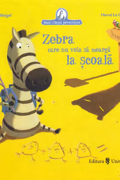 Zebra care nu voia să meargă la școală