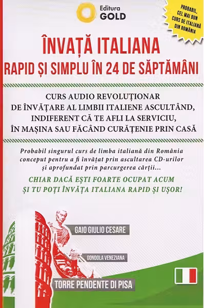 Învață italiană rapid și simplu în 24 de săptămâni + Stick USB