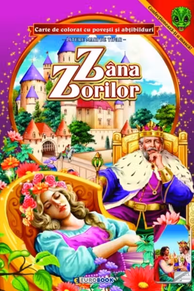 Zâna Zorilor. Carte de colorat cu povești și abțibilduri