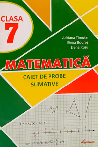 Matematica cl.7. Caiet de probe sumative.