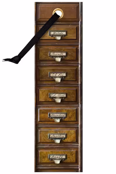 Academia Bookmarks: Vintage Drawers