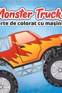 Monster Truck. Carte de colorat cu masini, pentru copii