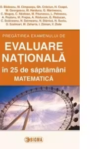 Pregatirea examenului de EVALUARE NATIONALA 2014 in 25 de saptamani. Matematica (cod 1081)