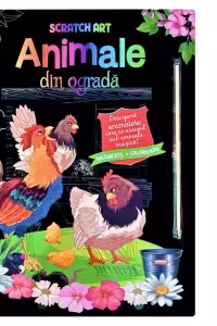 Animale din ograda -Scratch Art