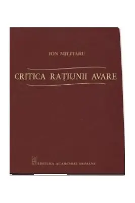 Critica ratiunii avare