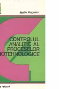 Controlul analitic al proceselor biotehnologice