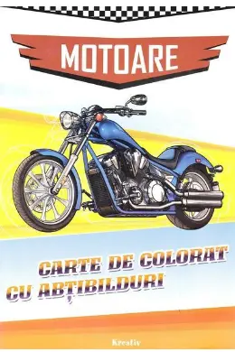Motoare. Carte de colorat cu abtibilduri