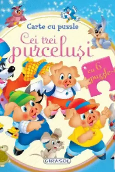 Carte cu puzzle - Cei trei purcelusi
