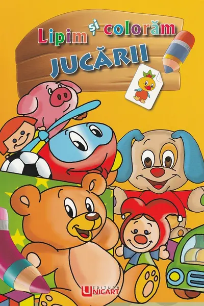 Lipim și colorăm: Jucării