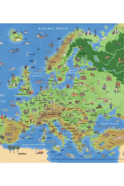Planșa: Harta Europei