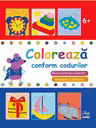 Coloreaza conform codurilor . Recunoasterea numerelor 6+