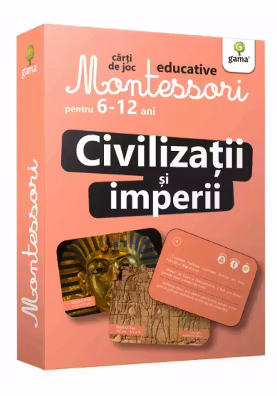 Carti de joc Montessori. Civilizatii si imperii 6-12 ani