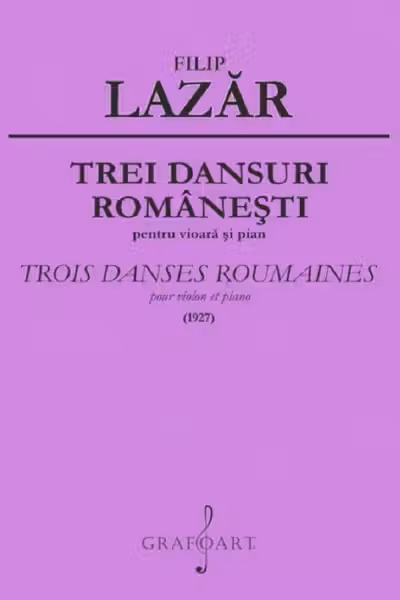 Trei dansuri romanesti pentru vioara si pian