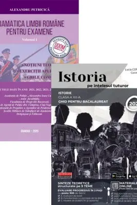 Pachet Bacalaureat 2026. Gramatica Limbii Romane volumul 1 si Istoria pe intelesul tuturor - Alexandru Petricica, Lucia Copoeru