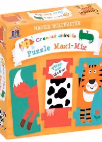 Creeaza animale - Puzzle MaxiMix